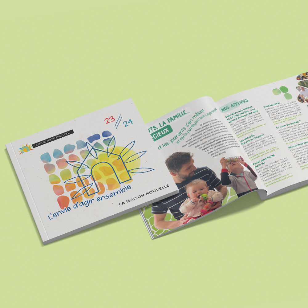 Brochure pour le Centre Social Maison Nouvelle