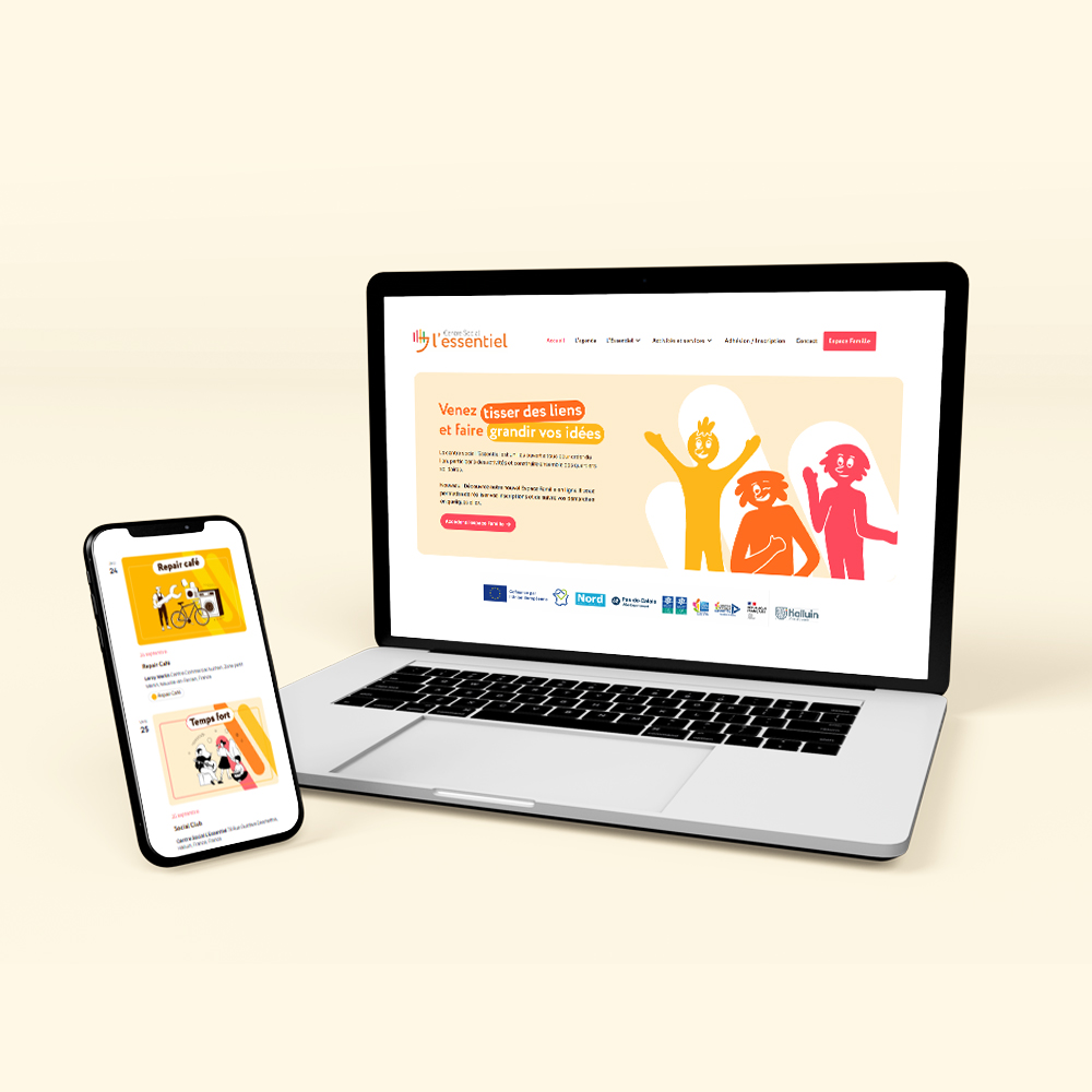 Site internet pour le Centre Social l'Essentiel
